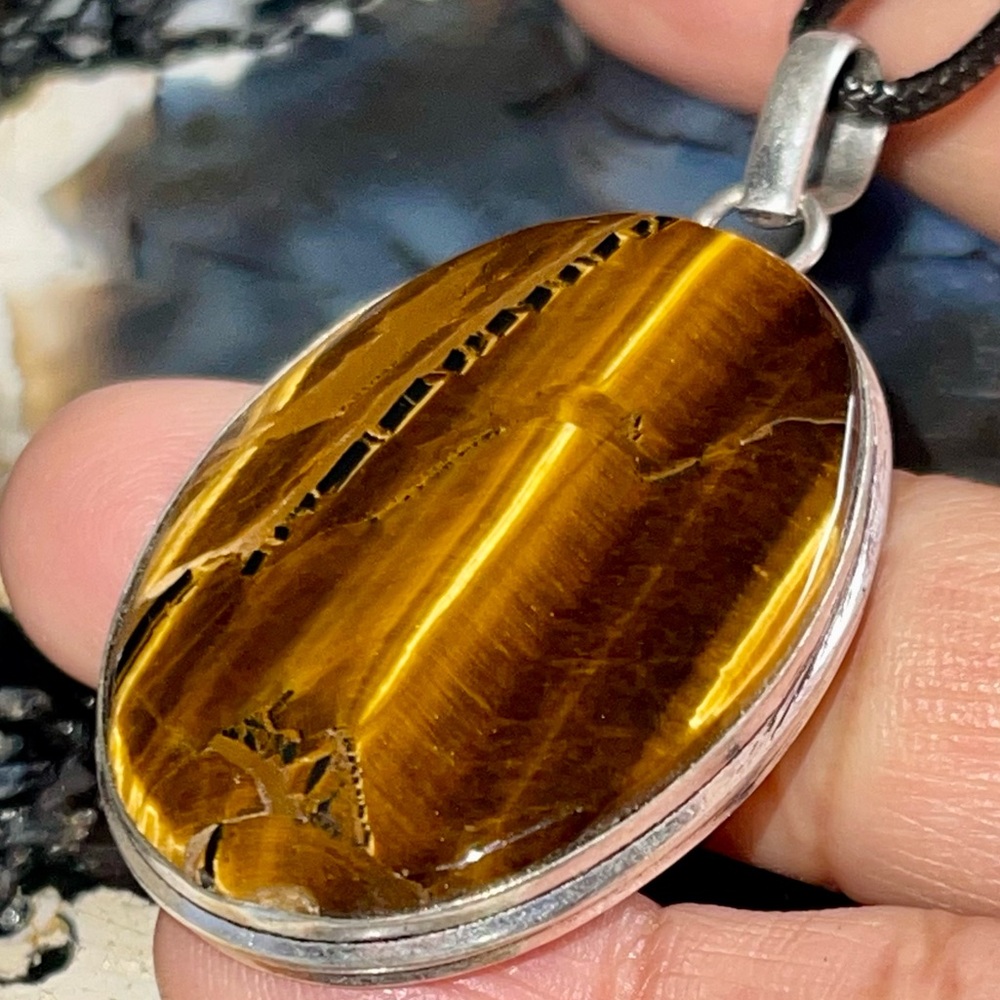 Golden Tigereye Pendant 2”
